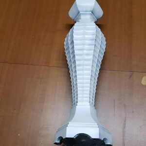 Modern White Sculptural Candle Stand 20"